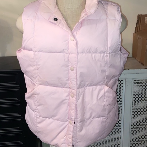 Lands’ End Down Vest Blush Pink 18-20